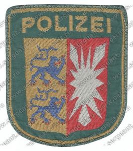 Нашивка полиции земли Шлезвиг-Гольштейн МВД ФРГ ― Sergeant Online Store